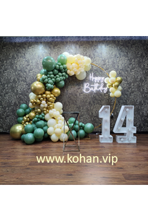 بادکنک آرایی آبشاری BWA39