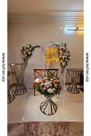 گل آرایی جایگاه عروس و داماد FWV22